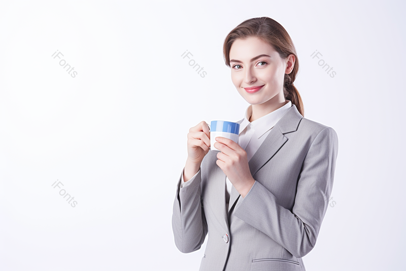 喝咖啡的外国商务女性,高清,摄影图,摄影图片,图片大全,摄影图免费下载
